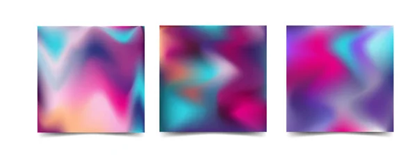 Vierkante Kleurrijke Vector Gradiënt Achtergrond Voor Instagram Ansichtkaarten — Stockvector