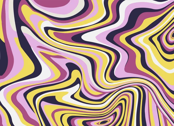 Fundo Abstrato Com Linhas Curvas Superfície Brilhante Colorida Ilusão Óptica — Vetor de Stock