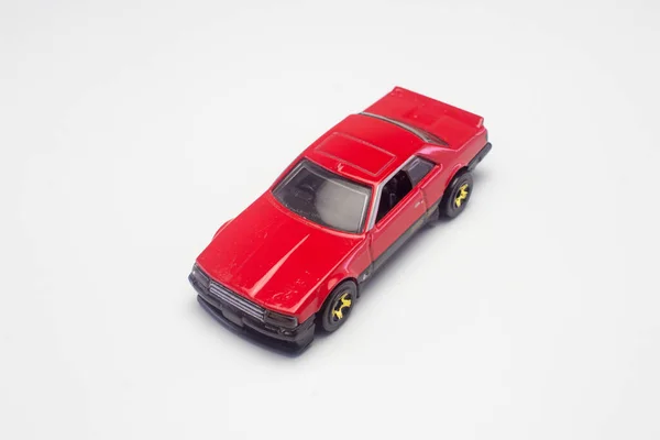 Φωτεινό Κόκκινο Diecast Αυτοκίνητο Κουπέ — Φωτογραφία Αρχείου