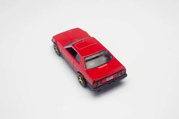 Φωτεινό Κόκκινο Diecast Αυτοκίνητο Κουπέ — Φωτογραφία Αρχείου