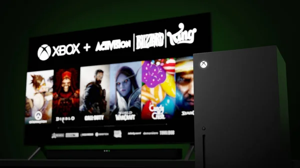 Xbox Microsoft Acquire Activision Blizzard — 图库照片