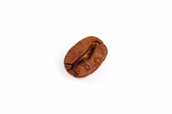 Close Roasted Coffee Bean White Background — Stock Photo, Image