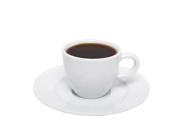 Una Tazza Caffè Caldo Uno Sfondo Bianco Tavolo Caffè Turco — Foto Stock