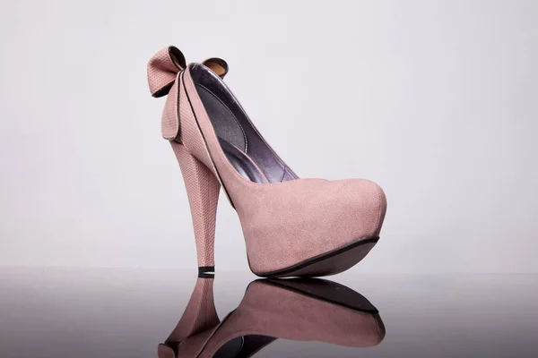 Une Paire Chaussures Cuir Pour Femme — Photo