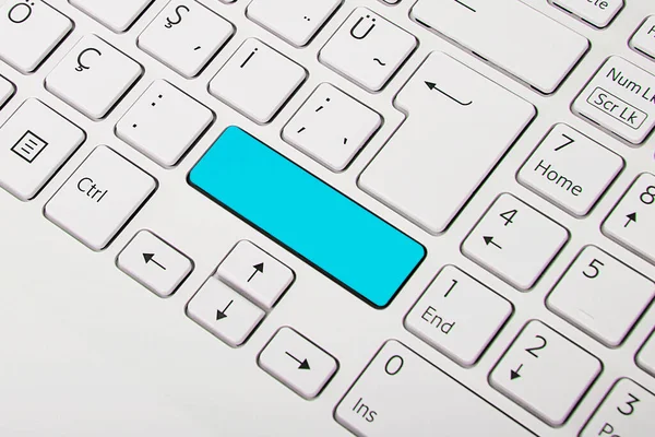 Blue Key Top Keyboard — Stock Photo, Image