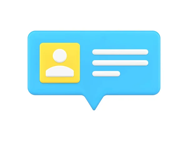 Quick tips creative 3d design incoming new message chat box infographic icon vector illustration — ストックベクタ