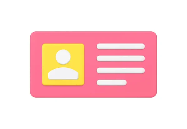 Retângulo simples vermelho novo alerta de notificação de mensagem com avatar ilustração vetor ícone 3d —  Vetores de Stock