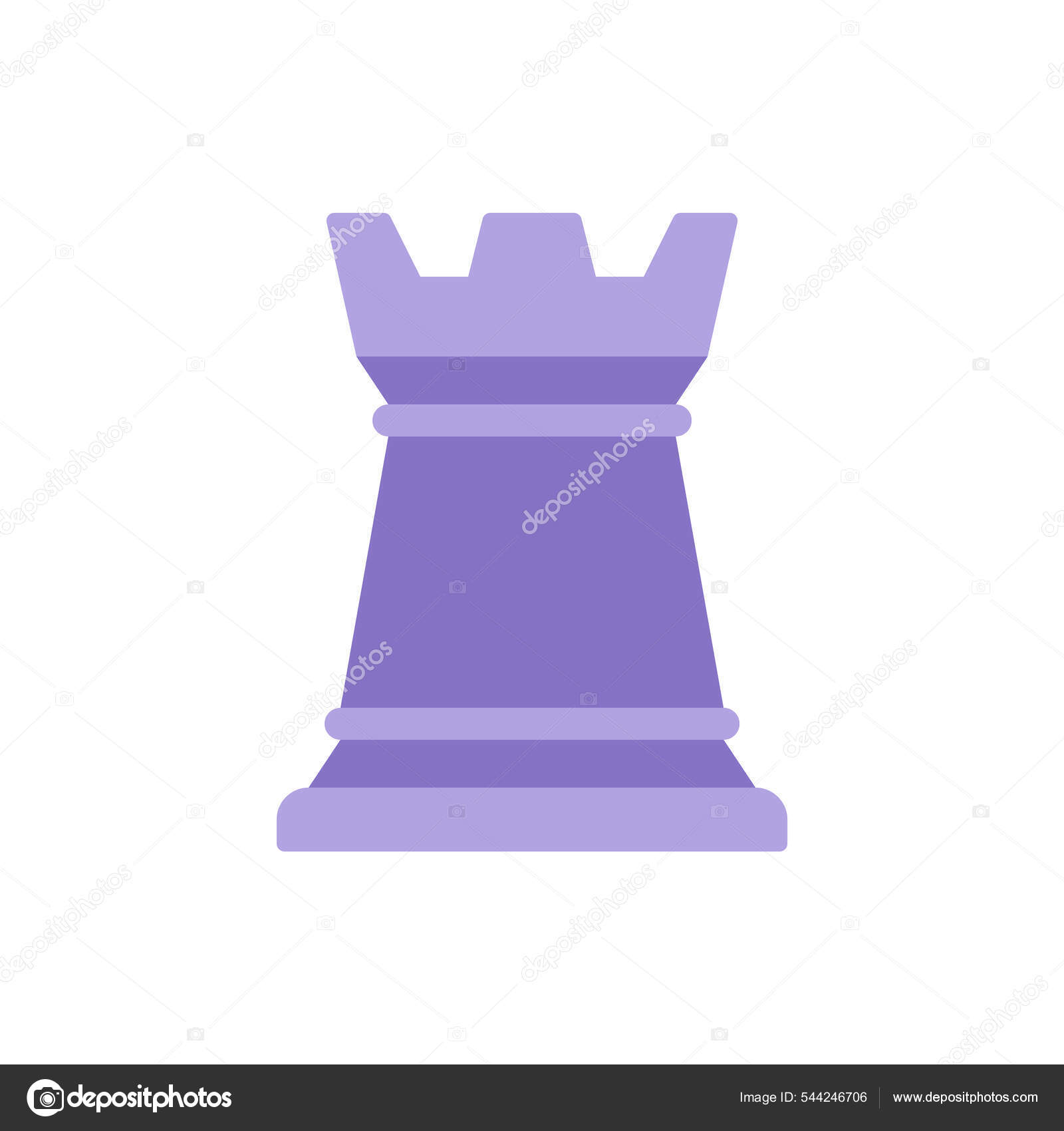 Premium Vector  Rook chess icon vector illustration