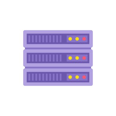 Mor üç dikdörtgen kontrol paneli çok renkli gösterge vektörü düz illüstrasyonlu