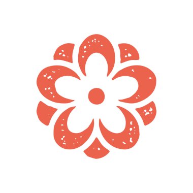 Kırmızı yapraklı, papatya çiçekli romantik papatya çiçeği grunge desen vektör çizimi. Zarif yaz çiçekleri. Şefkat ve zarafetin sembolü. Doğa izole.