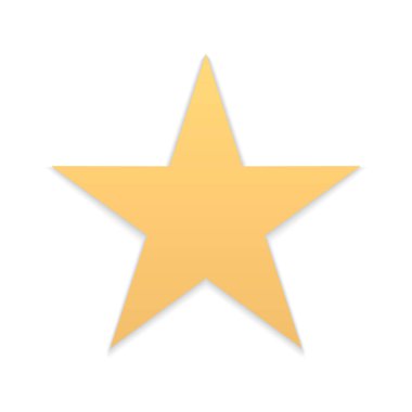 Classic five pointed star with sharp angles symbol of award achievement realistic 3d template vector illustration. Luxury asterisk silhouette traditional Christmas tree decor or insignia element