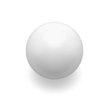 Beyaz parlak daire şeklindeki uçan balon küresi boş 3d şablon çizimi. Gerçekçi parlak yuvarlak figür dekoratif tasarım parlak donmuş üç boyutlu element berrak küre