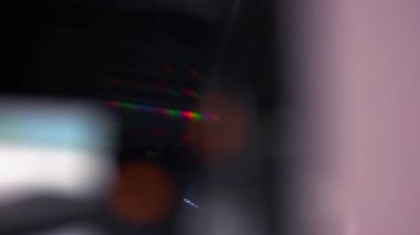 Dükkandaki ya da süpermarketteki soyut ışıklar.