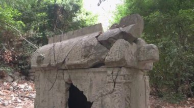 Stone ruins from an ancient civilization.