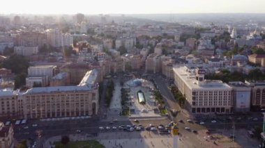 Independence Meydanı 'nın hava üstü görünümü.