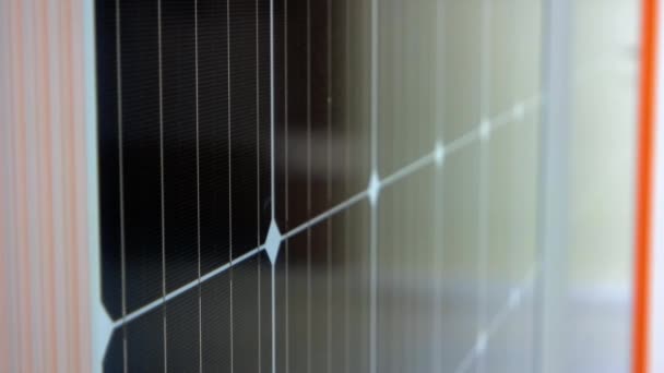 Perspective view of solar energy generation panel. — Vídeos de Stock