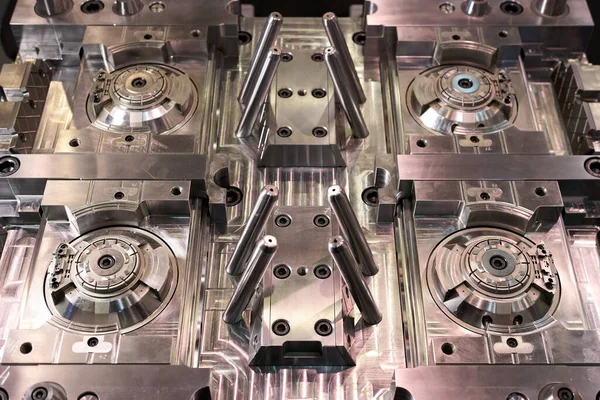 New steel machinery engine texture. — стоковое фото