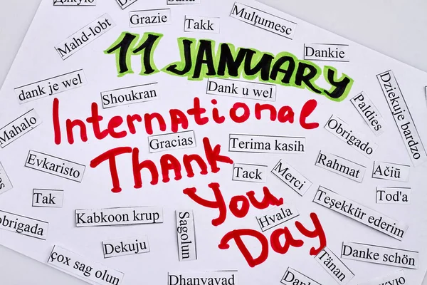 Conceptual abstract thank you word in different language. Multilingual for education, thanksgiving day, appreciation, multicultural, friendship, tourism.