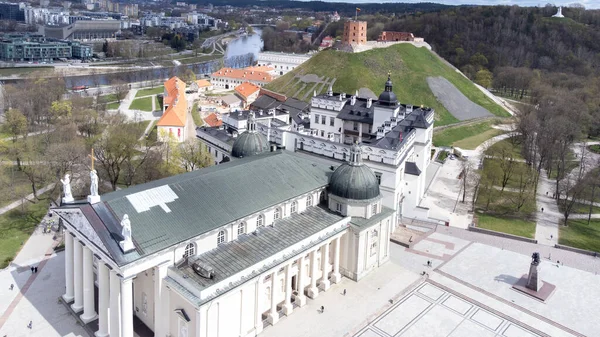 Drone Fotoğrafçılık, Vilnius Şehir Katedrali ve Gedimino Kulesi.