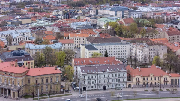 Drone photography of old Vilnius city, Europien capital city.Lithuanin capital.