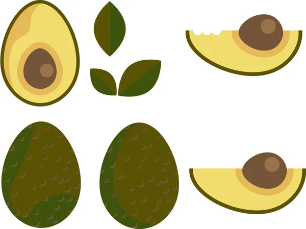 Avocat Icône Jeu Dessin Dans Clipart Style Plat Avec Des — Image vectorielle