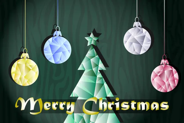 Multicolor Weihnachten Abstrakten Hintergrund Mit Metallgefälle Zeitgenössischen Low Poly Stil — Stockfoto