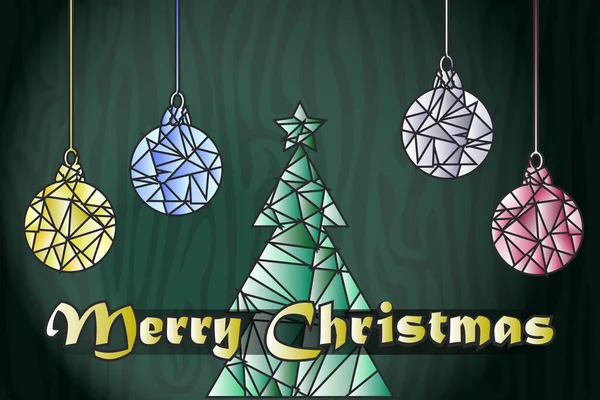 Multicolor Weihnachten Abstrakten Hintergrund Mit Metallgefälle Zeitgenössischen Low Poly Stil — Stockfoto