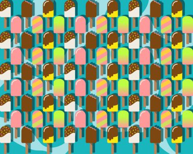 Dondurma dondurma gölgeleri deseni