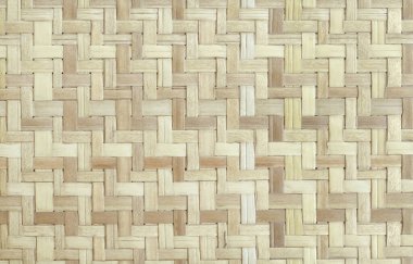 Eski bambu dokuma dokusu arka plan, eski usul örülü rattan mat deseni.
