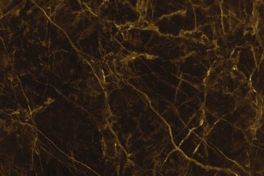 Kahverengi ve altın rengi mermer, pürüzsüz parıltı desenli arka plan, doğal desenli fayans taşı zemininin karşı görüntüsü..