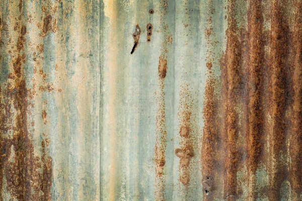 Régi Cink Vintage Kerítés Fal Textúra Háttér Minta Rozsdás Fém — Stock Fotó