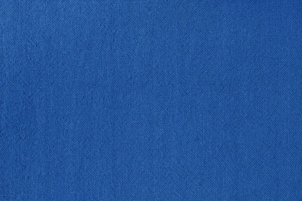 背景のための濃い青の綿生地の布のテクスチャ 天然繊維パターン — ストック写真