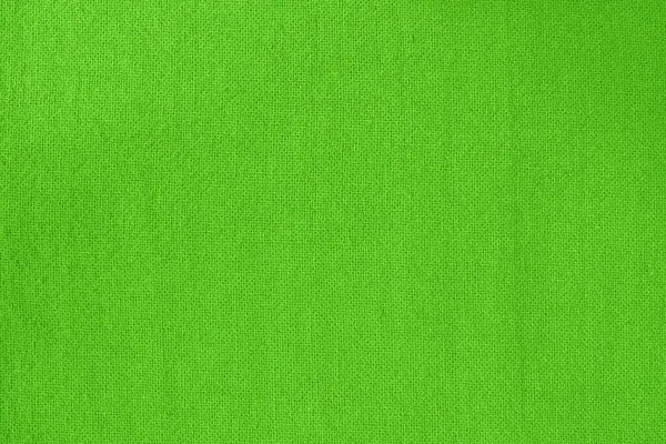 背景のための緑の石灰綿生地の布のテクスチャ 天然繊維パターン — ストック写真