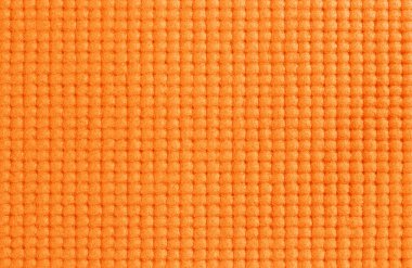 Turuncu yoga hasırı dokusu, arka plan için kauçuk deseni.