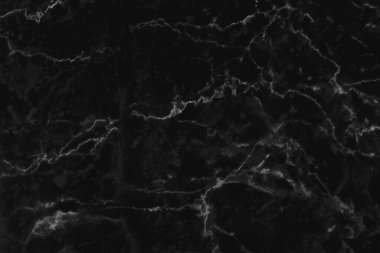 Siyah gri mermer, pürüzsüz parıltı desenli arka plan, doğal desenli fayans taşı zemininin karşı görüntüsü..
