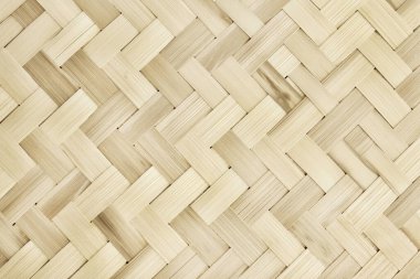 Eski bambu dokuma dokusu arka plan, eski usul örülü rattan mat deseni.