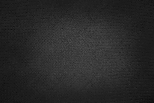 Altes Schwarzes Schilf Webmatte Textur Hintergrund Muster Der Gewebten Rattanmatte — Stockfoto