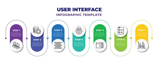 User Interface Infographic Design Template Humans Analytics Tings Justify Upload — Stockový vektor