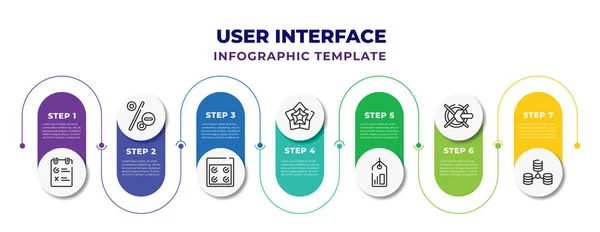 User Interface Infographic Design Template Rule Less Percentage Comparision Table — Stockový vektor