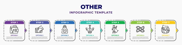 Other Infographic Design Template Smart Wallet Tings Abstract Business Card — ストックベクタ