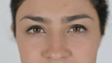 Hintli Kadın 'ın Gözleri, Beyaz Arkaplan' ın Kapanışı