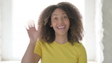 El sallayan Afrikalı Kadın Hoş Geldiniz