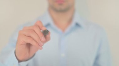 Digital, Hand Writing on Transparent Screen