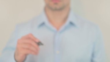 Fast results, Hand Writing on Transparent Screen