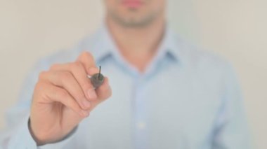 Internet Server, Hand Writing on Transparent Screen