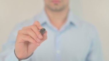 Email Service, Hand Writing on Transparent Screen