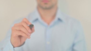 Follow me, Hand Writing on Transparent Screen