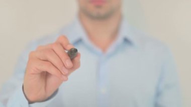 Digital Wallet, Hand Writing on Transparent Screen