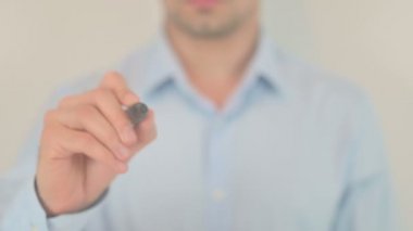 Block Ads, Hand Writing on Transparent Screen