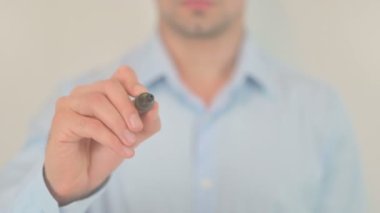 Computer Security, Hand Writing on Transparent Screen